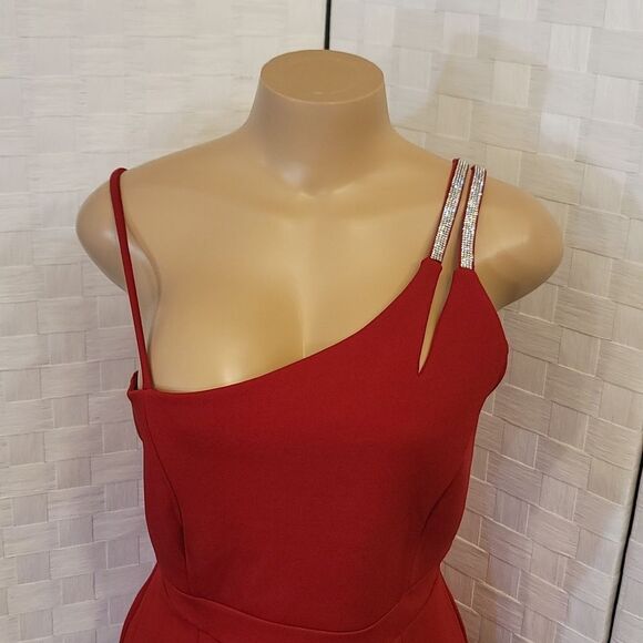 BRAND NEW ALEXA B ONE SHOULDER BODYCON MINI DRESS - Picture 13 of 14